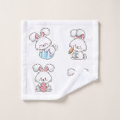 イースターバニー バスタオルセット (ウォッシュタオル)