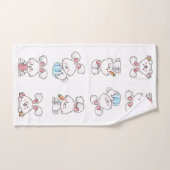 イースターバニー バスタオルセット (ハンドタオル)