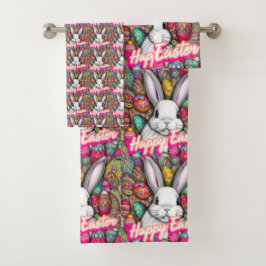 イースターバニー バスタオルセット