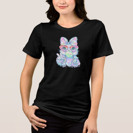 イースターバニー バブル トライブレンドTシャツ (正面)