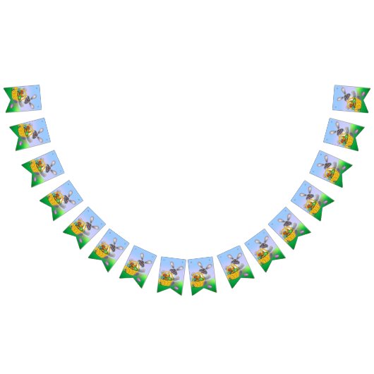 イースターバニー バンティングフラッグ (全)