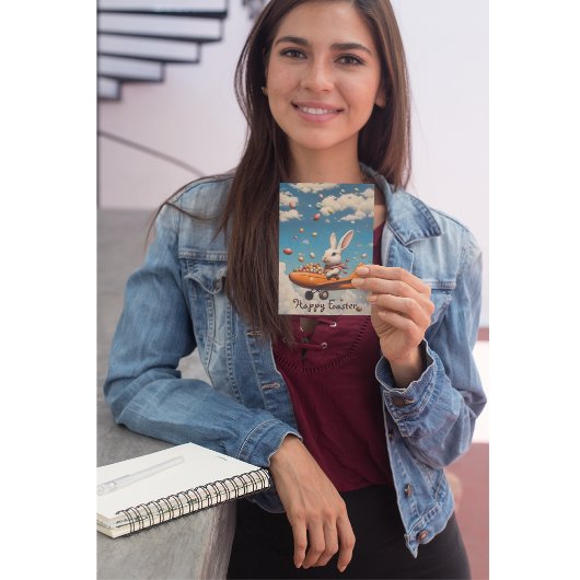 イースターバニー パイロット飛行機 招待状