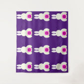 イースターバニー パープル タペストリー (正面)