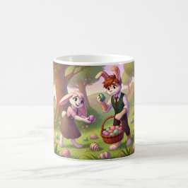 イースターバニー&フレンズ – 春お祝い コーヒーマグカップ