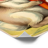 イースターバニー プリント ぬいぐるみ 壁アート (角)