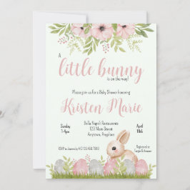イースターバニー ベビーシャワー 招待状