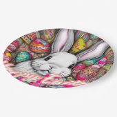 イースターバニー ペーパープレート (アングル)