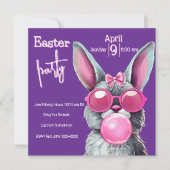 イースターバニー ホリデーパーティー 招待状 (正面)