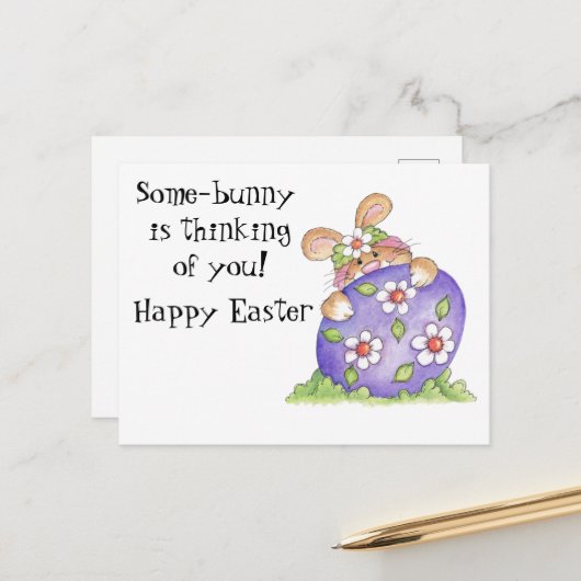 イースターバニー ポストカード (正面/裏面インサイチュ)