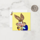 イースターバニー メッセージカード ノートカード (正面/裏面インサイチュ)