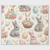 イースターバニー ラッピングペーパー (フラット)