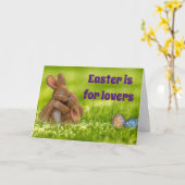 イースターバニー ラバーズ カード (黄色い花)