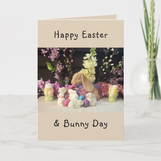 イースターバニー&リトルヘルパー カード (正面)