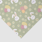 イースターバニー、卵と花パステルカラー 薄葉紙 (詳細)