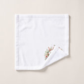 イースターバニー、卵と花 バスタオルセット (ウォッシュタオル)