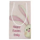 イースターバニー（名前あり） スモールペーパーバッグ (正面)