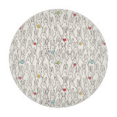 イースターバニー：喜ばしいシームレスなおもしろい。 カッティングボード (正面)