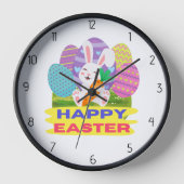 イースターバニー 壁時計 (正面)