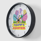 イースターバニー 壁時計 (傾斜)