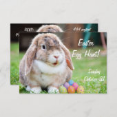イースターバニー 招待状 (正面/裏面)