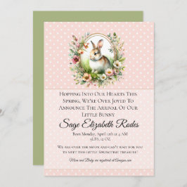 イースターバニー 招待状