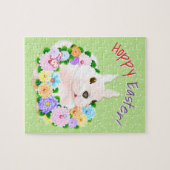 イースターバニー 春の花 ジグソーパズル (横)