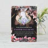 イースターバニー 花のブランチ 卵の宝探し 招待状 (スタンド正面)