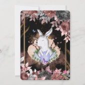 イースターバニー 花のブランチ 卵の宝探し 招待状 (裏面)