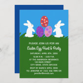 イースターバニー#2-2招待状カード セーブザデート (正面/裏面)