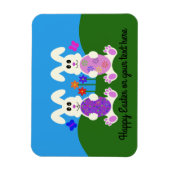 イースターバニー#4マグネット マグネット (縦)