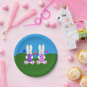 イースターバニー#6紙プレート ペーパープレート (パーティー)