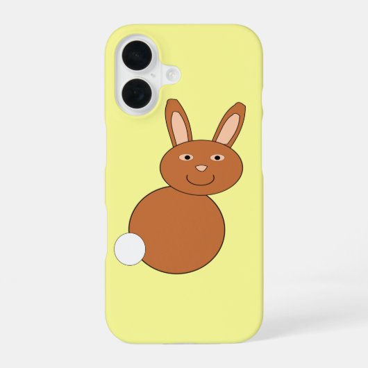 イースターバニー iPhone 16ケース (裏面)