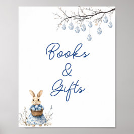 イースターバニーChinoiserieベビーシャワーブック&ギフト ポスター