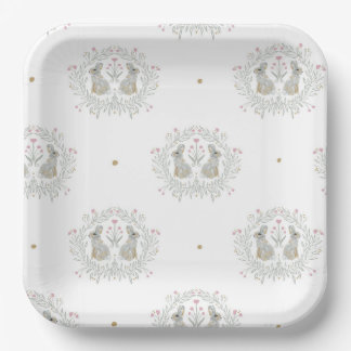 イースターバニーII ペーパープレート