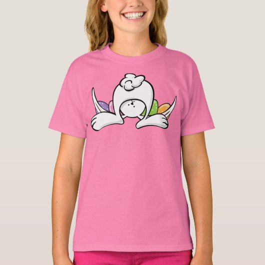 イースターバニーTシャツ子供へと大人 Tシャツ (正面)