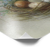 イースターバニ色彩の鮮やかーの色の卵の忘れバスケット フォトプリント            (角)