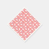 イースターバニ飾ーの卵パターン スタンダードカクテルナプキン (角)