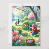 イースターバフェットと卵の宝探しホリデー 招待状 (裏面)