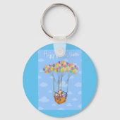 イースターバルーンバスケット(卵カラフル付) キーホルダー (正面)