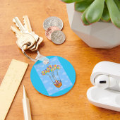 イースターバルーンバスケット(卵カラフル付) キーホルダー