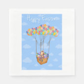 イースターバルーンバスケット(卵カラフル付) スタンダードランチョンナプキン (正面)