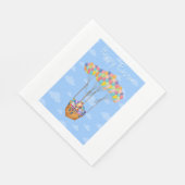 イースターバルーンバスケット(卵カラフル付) スタンダードランチョンナプキン (角)