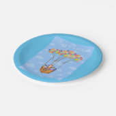 イースターバルーンバスケット(卵カラフル付) ペーパープレート (アングル)