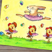 イースターバレエのハガキbyニコール・ジャネス ポストカード