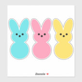 イースターバンニポップ・アートのーズカラーカスタムカットビニールステッカー シール (シート)