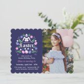 イースターバースデーパーティフォト招待状 招待状 (スタンド正面)