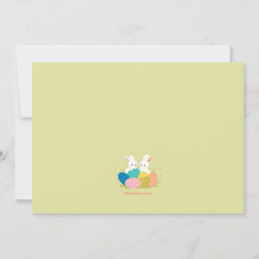 イースターバースデーパーティ招待状 招待状 (裏面)