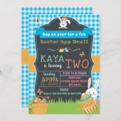 イースターバースデー男子招待状 招待状 (正面/裏面)