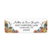 イースターバード&バニー差出人住所 ラベル (正面)