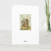 イースターバ絵画ニーのイースターエッグハッピーイースター シーズンカード (裏面)